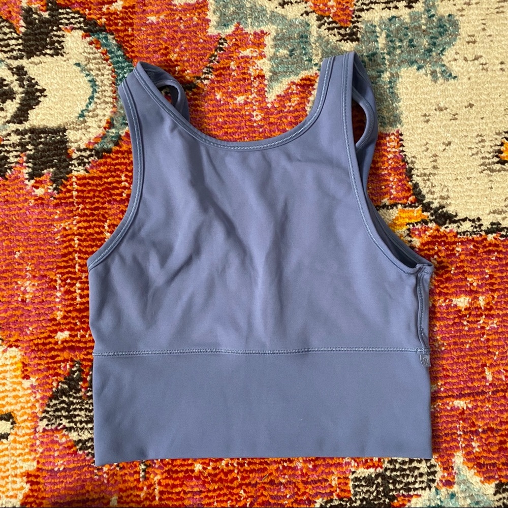 EUC Lululemon Power Pivot Tank in Water Drop